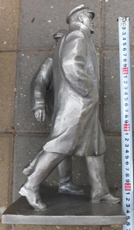 статуэтка Ленин с телохранителем, силумин, СССР фото 7