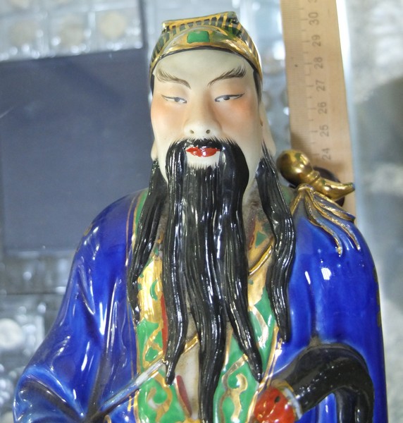 фарфоровая статуэтка Конфуций, старый Китай  