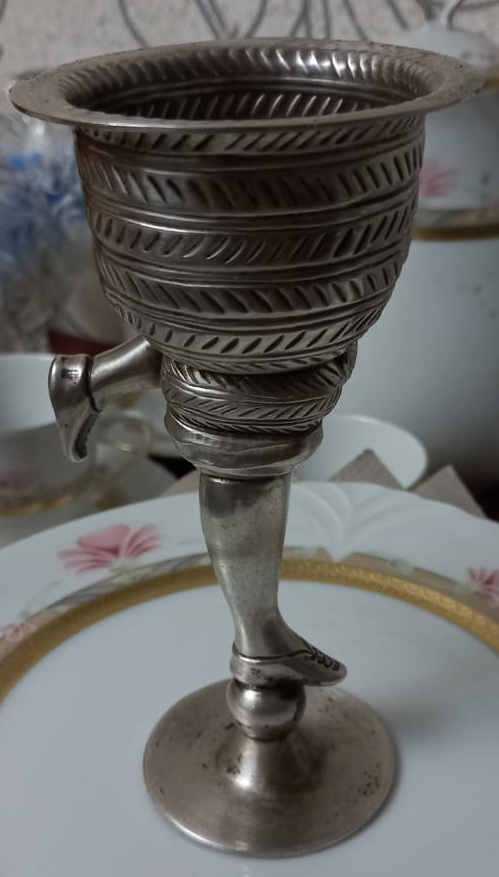 серебряная рюмка Ноги, серебро 925 проба фото 5
