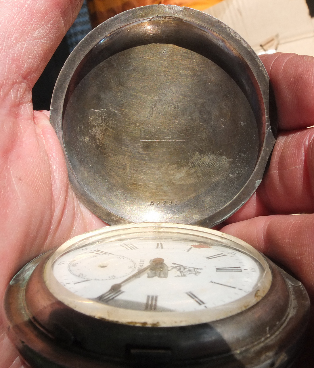 серебряные часы Петровские, серебро 84 проба, Императорская Россия фото 6