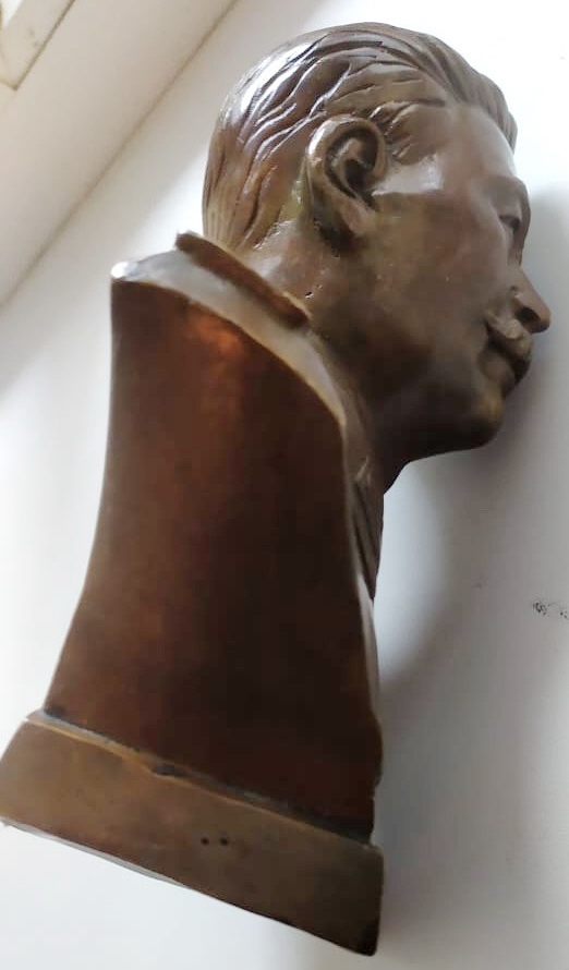 бронзовый бюст Сталин, высота 20 см ​​​​​​​ фото 6