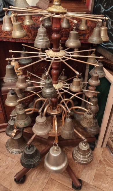 колокольчики поддужные старинные, коллекция 100 штук
