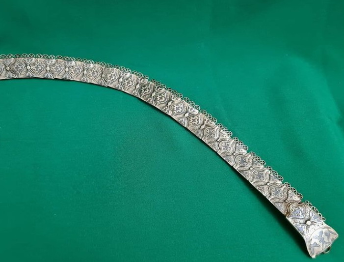 серебряный пояс кавказский,женский,19 век фото 6