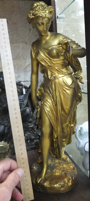 шпиатровая статуэтка Богиня, старинная