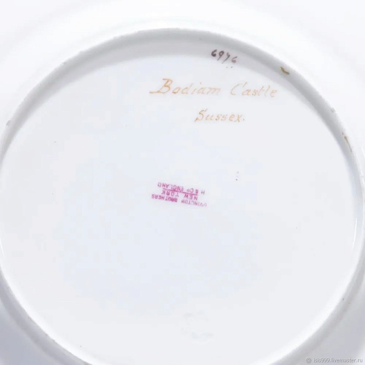  Антикварная тарелка Вустера 19 век  фото 5