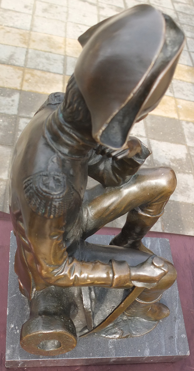 бронзовая статуэтка Наполеон, старая фото 5