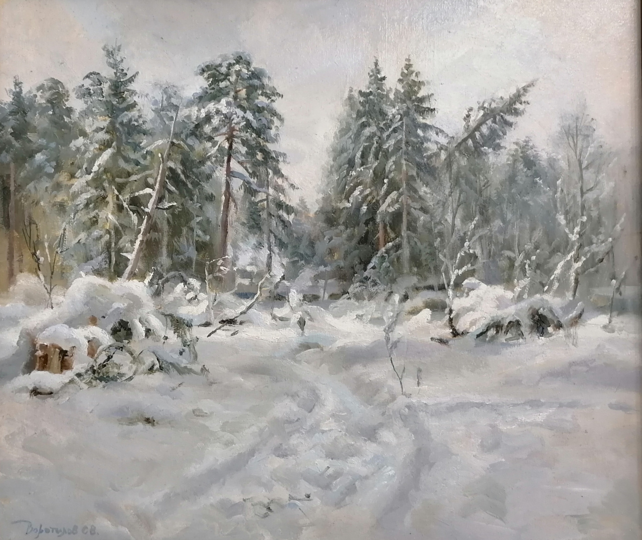 Авторская картина Воротилова С.В. "Зима" 