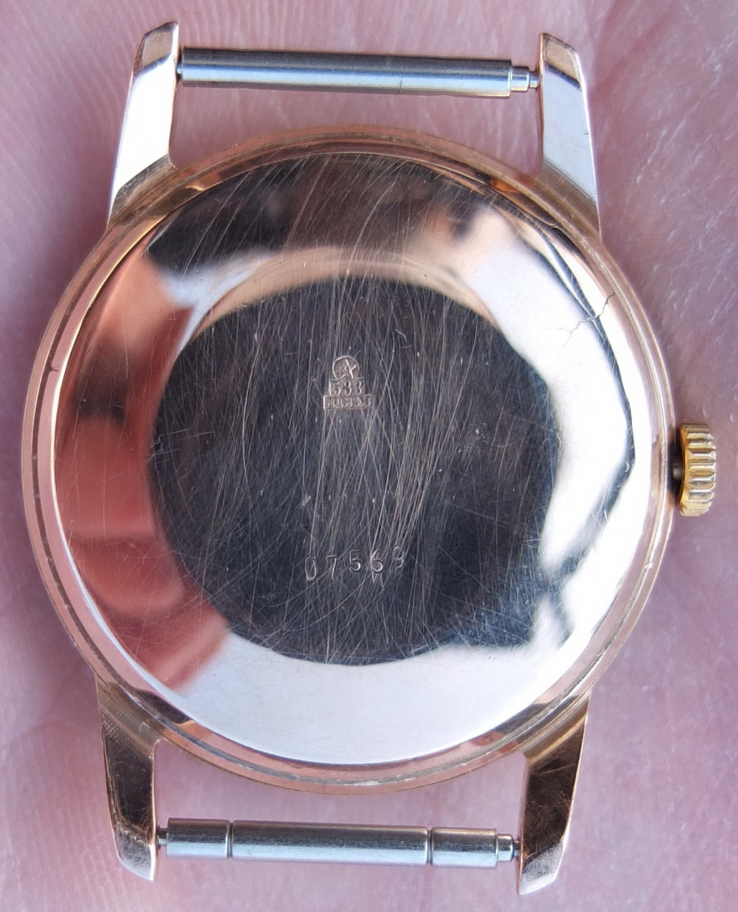 золотые наручные часы Кировские, 1940 годы,механика,золото 583 проба фото 2