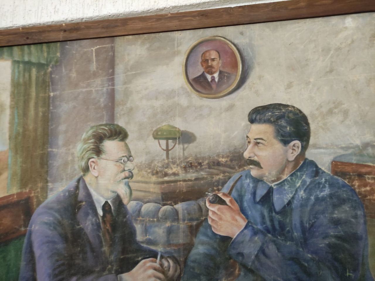 картина Сталин и Калинин , холст, масло, НХ 1930е