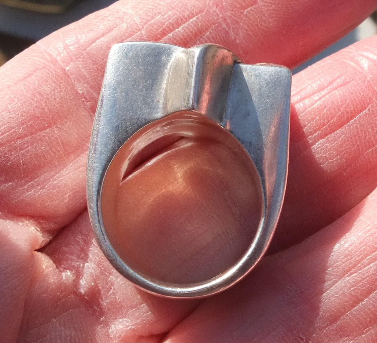 серебряный перстень иудаика, камень муассанит полкарата, серебро 925 проба  фото 3