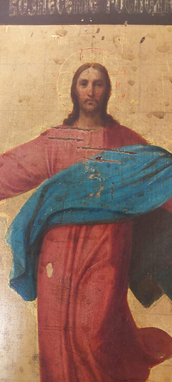 Антикварная Икона Вознесение Господне 17 век фото 6