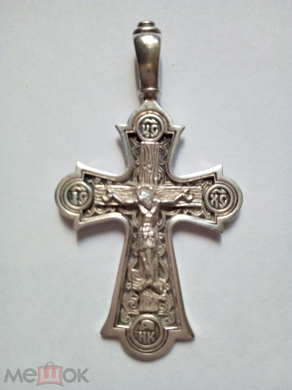 Крест серебряный нательный 925 проба.
