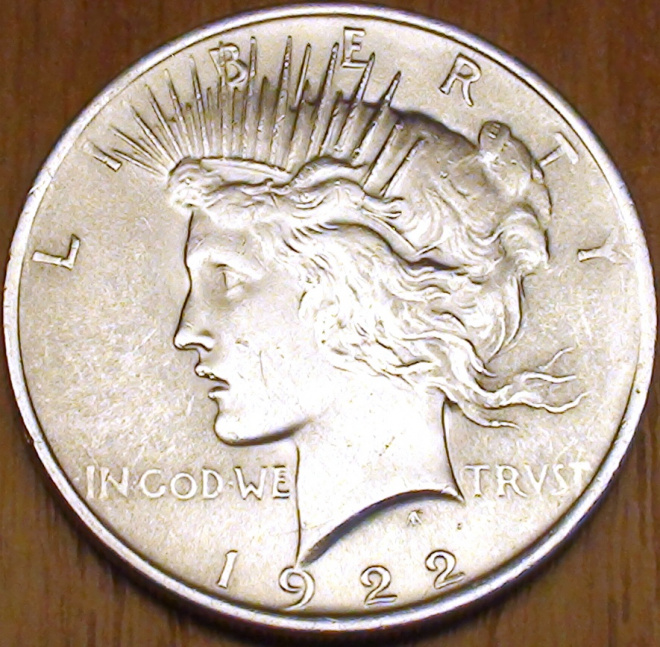 1 доллар 1922г. Мирный доллар.