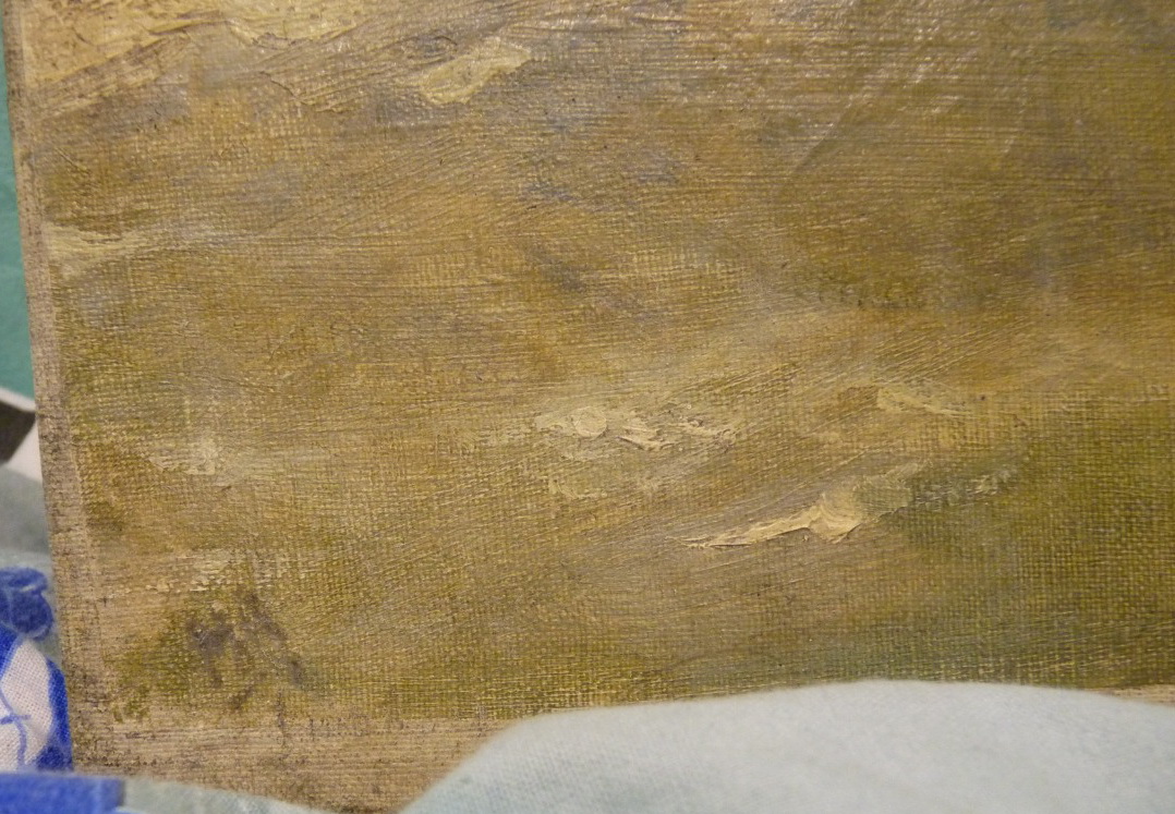 картина Шторм на морю, холст, масло, НХ, Россия,19 век фото 3