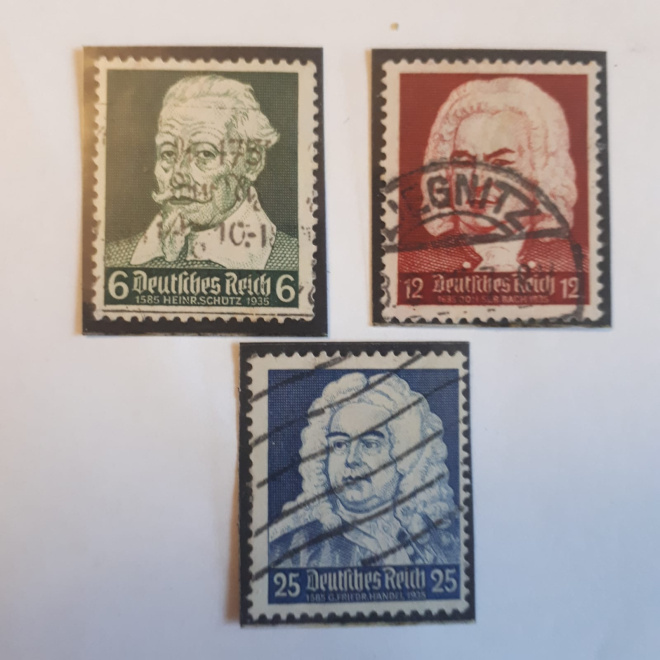 Почтовые марки Германия  3 шт., гашение