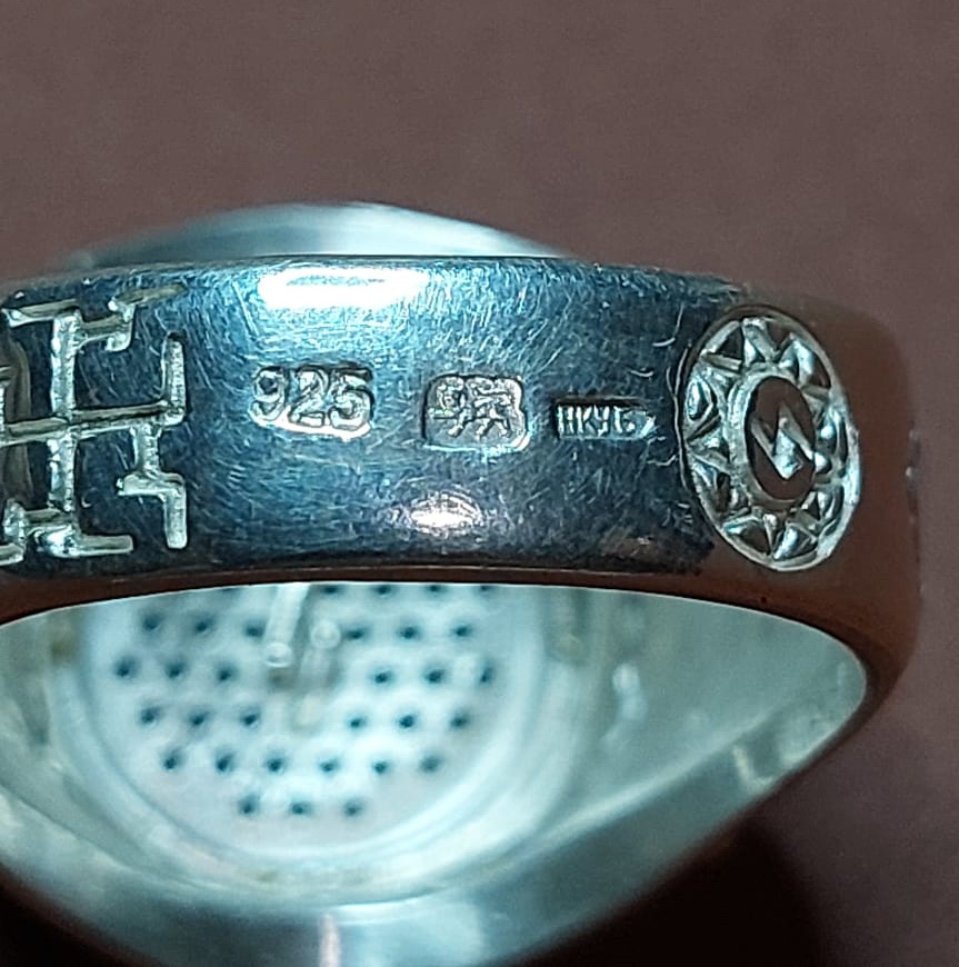 серебряный перстень  925 пробы Рыцарь без страха и упрёка,сапфиры фото 2