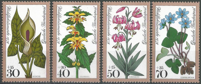 ФРГ. 1978 г. Флора. Лесные цветы. MNH