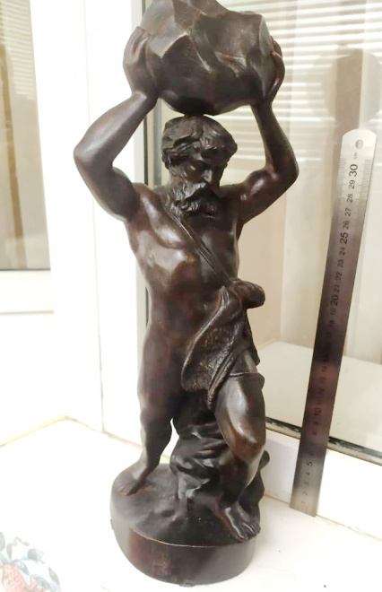 чугунная статуэтка Геракл, Касли, 1953 год  коллекционная