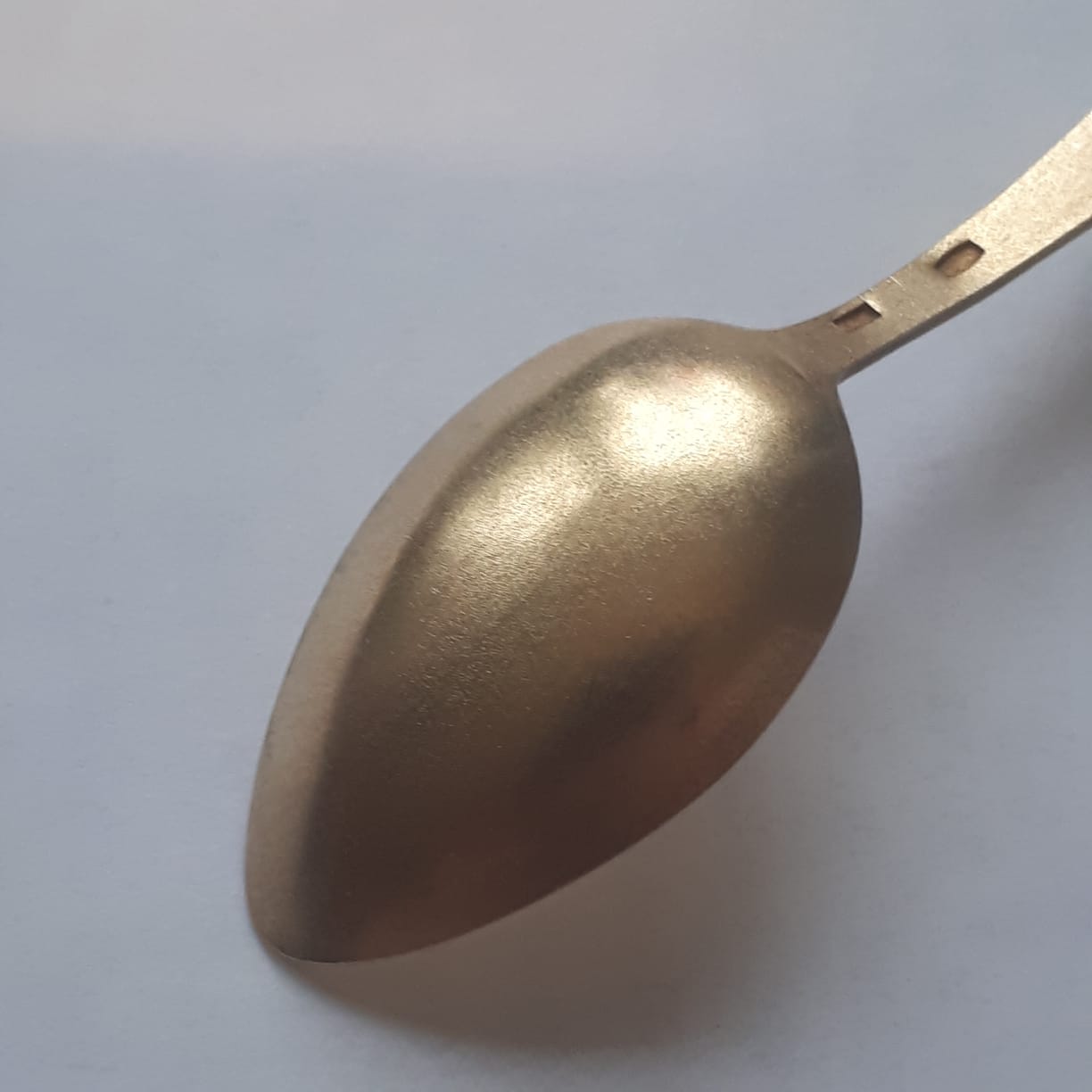 Серебряная кофейная ложка серебро 875 проба позолота эмаль 2 фото 4