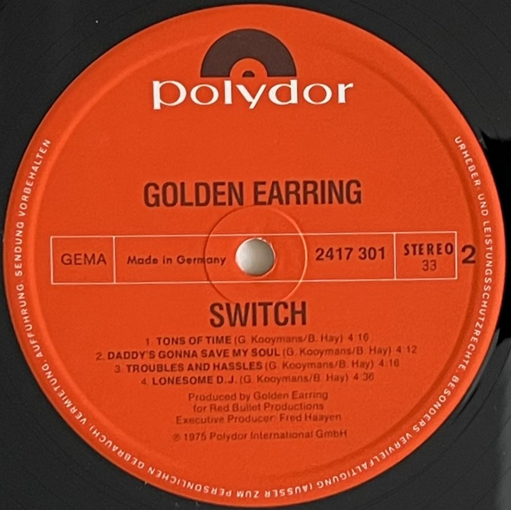 Golden Earring - Switch (LP) 1975 фото 7