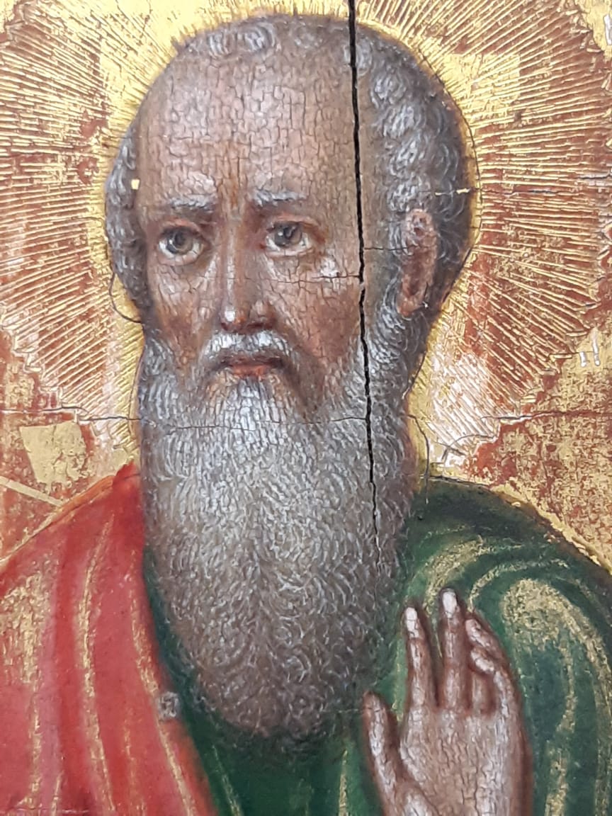 Икона 19 века Иоанн Богослов фото 2