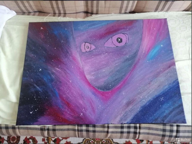 Картина маслом "Квинтэссенция вселенной"