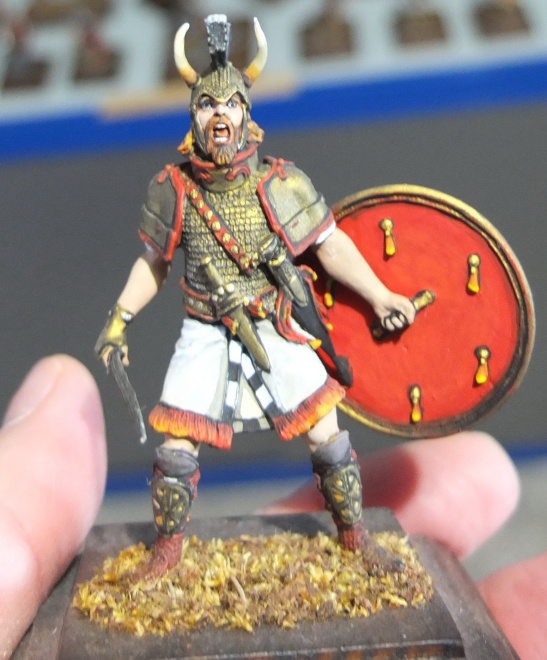 оловянный солдатик Римский легионер с рогами, ручная работа, ручная  раскраска 