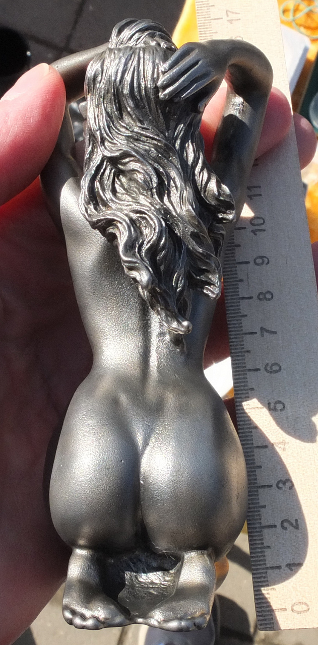 чугунная статуэтка Ассоль из Алые Паруса, чугун, серебрение фото 4