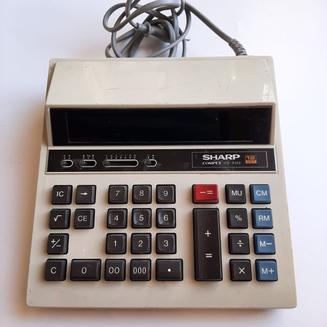 Японский калькулятор Sharp Compet CS-2122