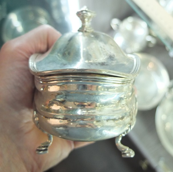  серебряная маслёнка, серебро 800 проба, Венеция, Италия  фото 6
