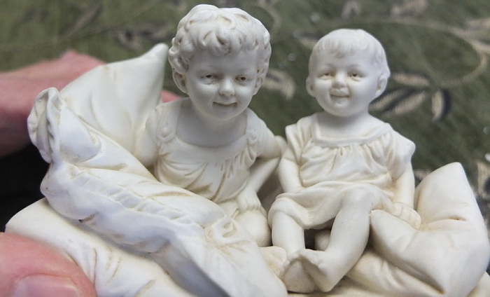 фарфоровая статуэтка Дети, фарфор бисквит, Европа, 19 век фото 6
