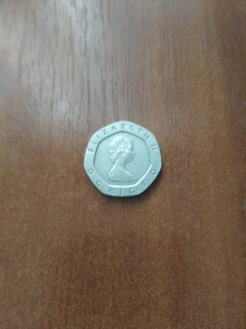 монета 20 пенсов 1982 год