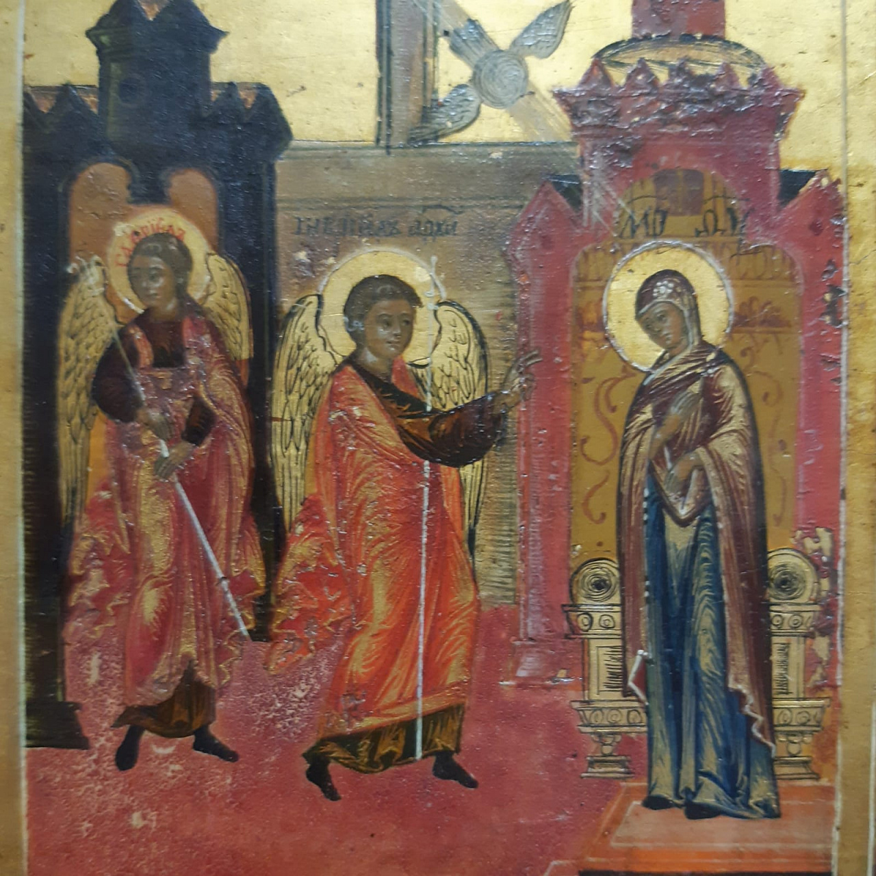 Старинная икона Воскресение Христово Сошествие во ад. Двунадесятые праздники фото 6
