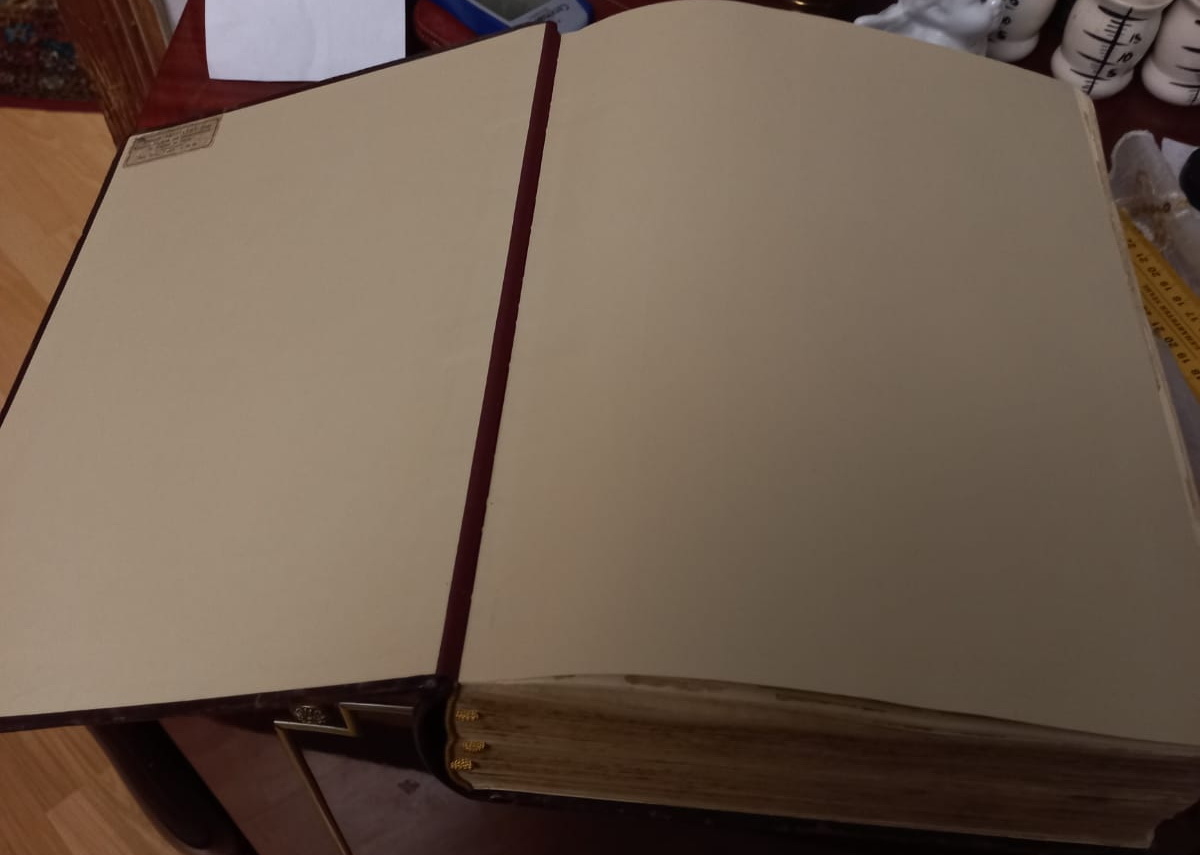 церковная книга Библия, большая, вес 5 кг, кожаный переплёт, 19 век фото 6