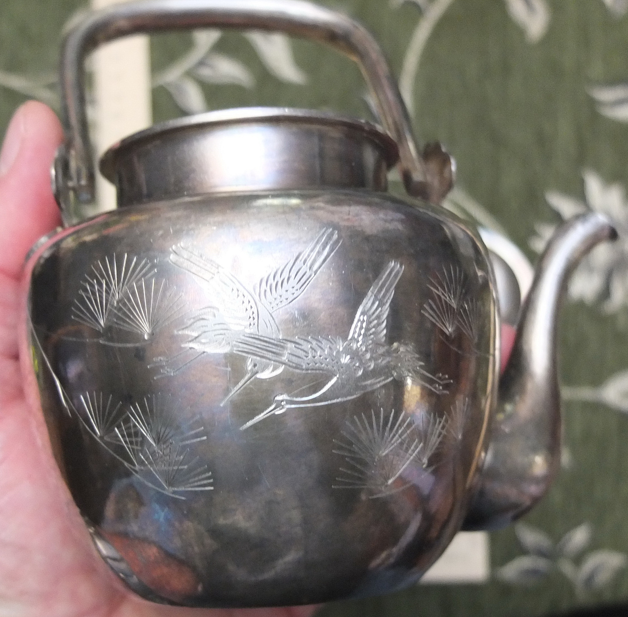 серебряный чайник заварочный, серебро, 960 проба, Китай фото 7