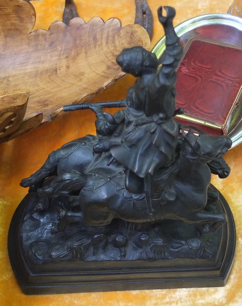 чугунная скульптура Джигитовка, Касли 1895 год, царская Россия