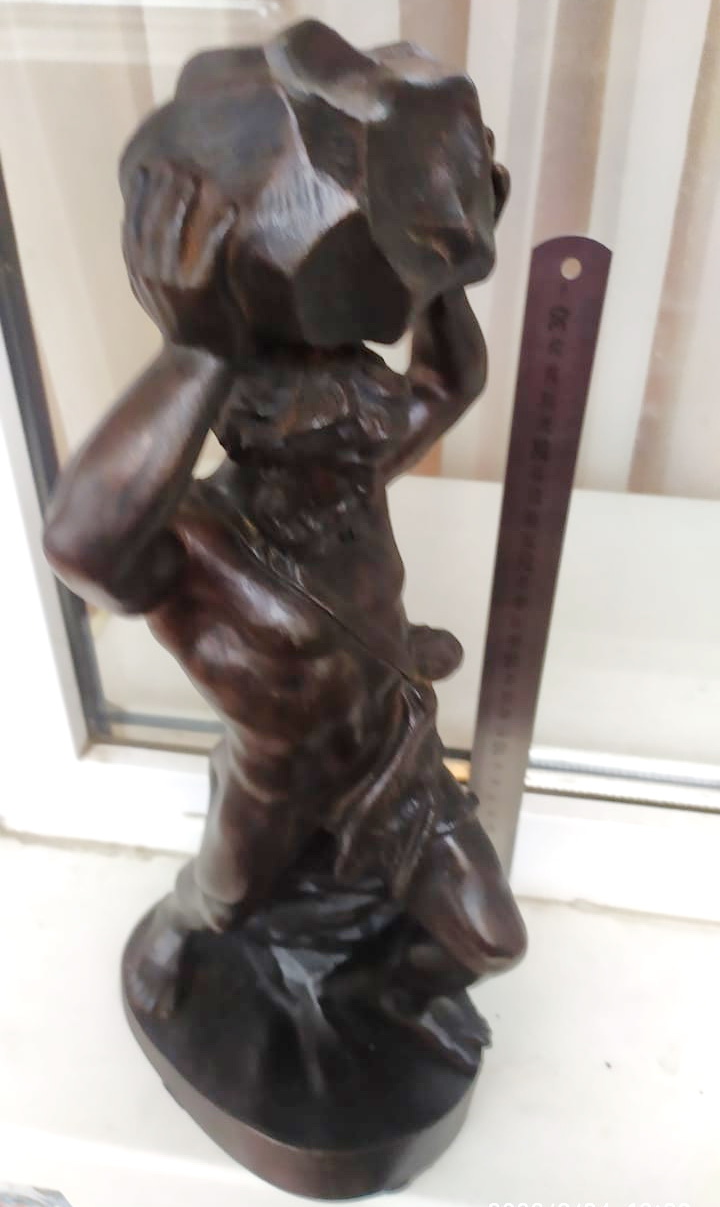 чугунная статуэтка Геракл, Касли, 1953 год  коллекционная фото 6