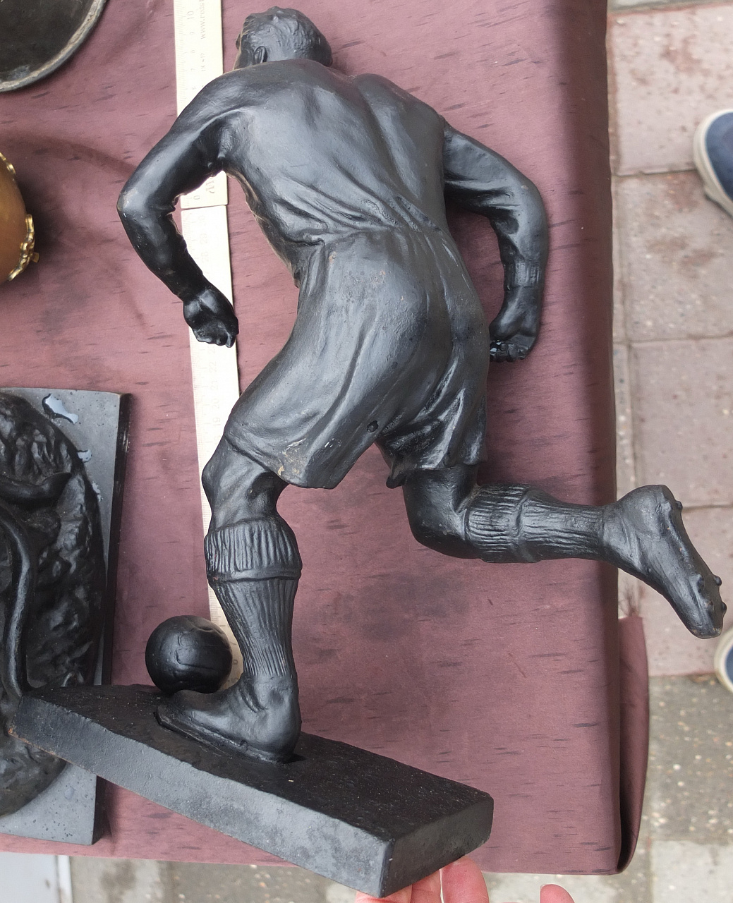 чугунная статуэтка Футболист, Монументскульптура, Ленинград, 1955 год фото 7