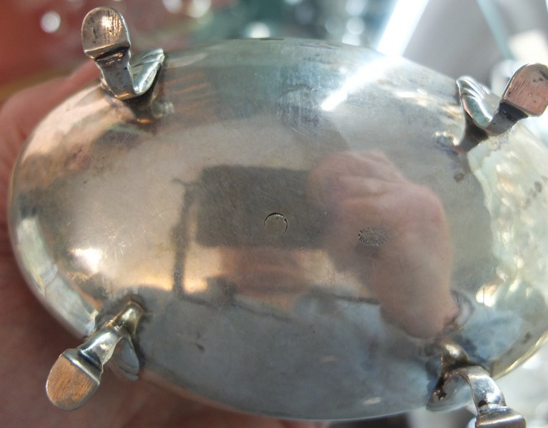  серебряная маслёнка, серебро 800 проба, Венеция, Италия  фото 3