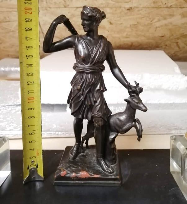 бронзовый чернильный прибор Диана, богиня природы, Европа, 19 век