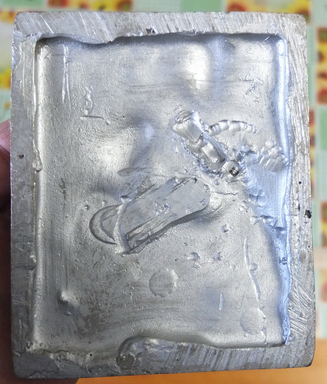 силуминовая статуэтка Самсон разрывающий пасть льву, СССР, металл силумин фото 8