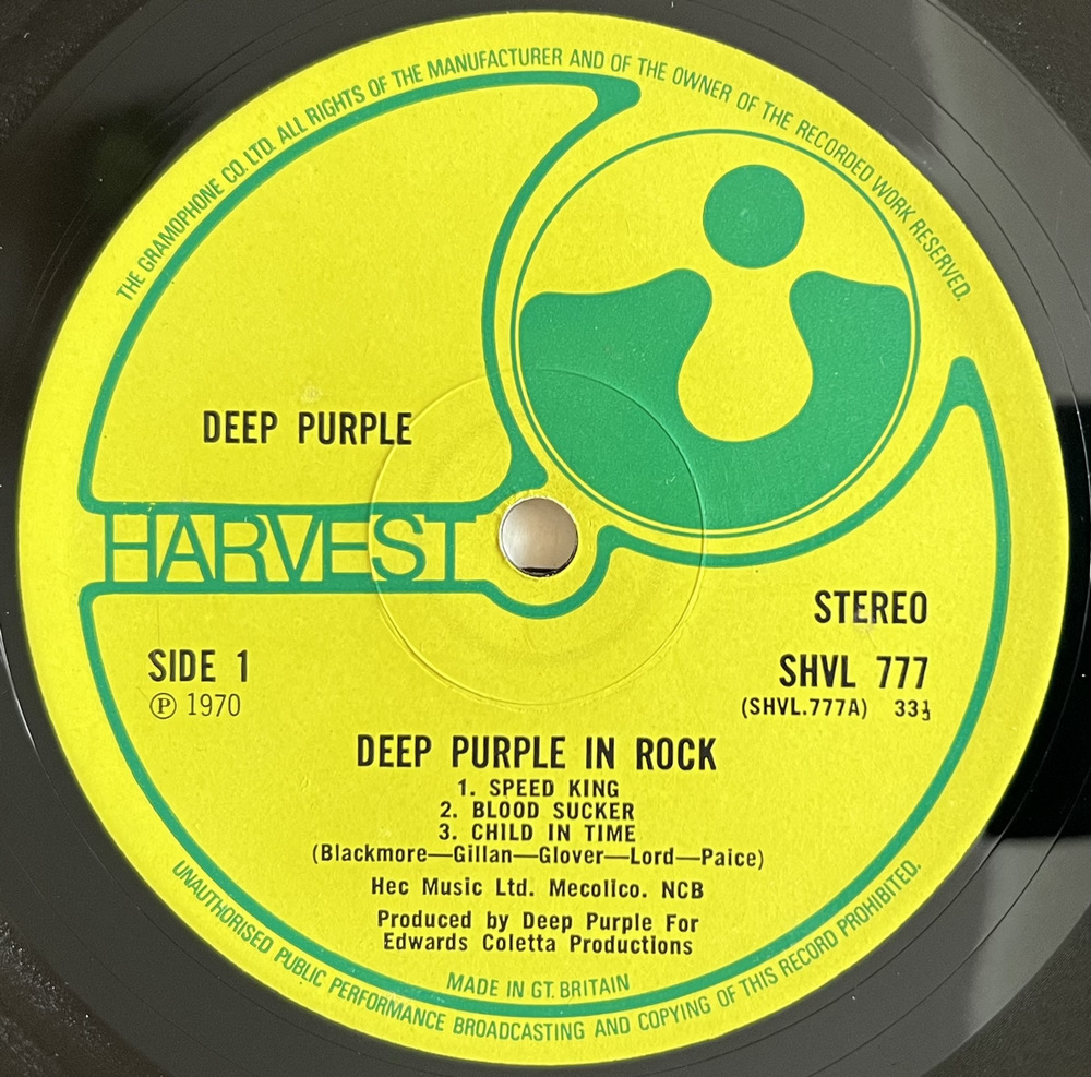 Deep Purple - In Rock - 1970 Original GB LP фото 6