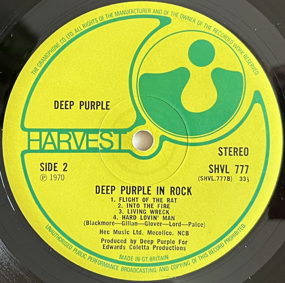Deep Purple - In Rock - 1970 Original GB LP фото 8